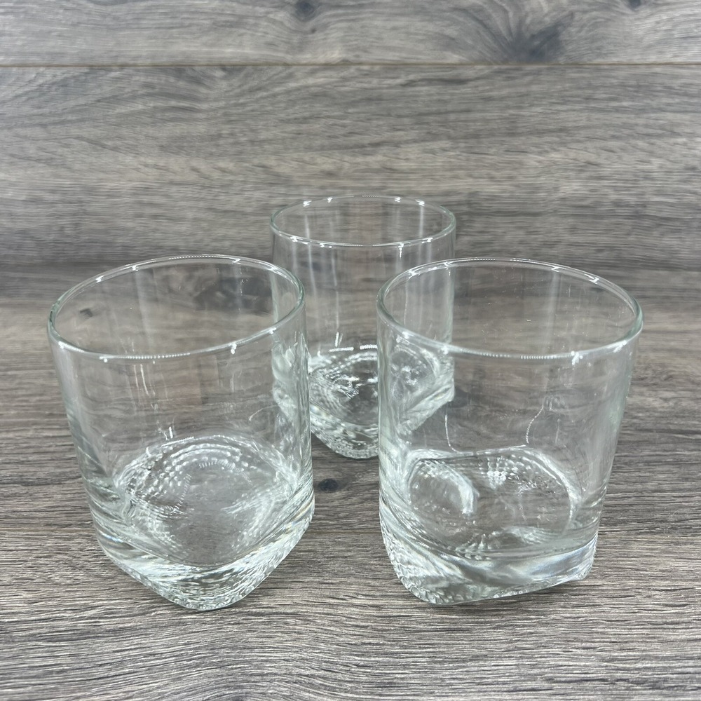Vintage Libbey Mid-Century Modern Rocks Low Ball Glass 8 oz‎ Swirled Bottom
